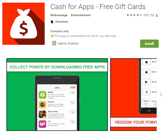 Screenshot Cash fo Apps