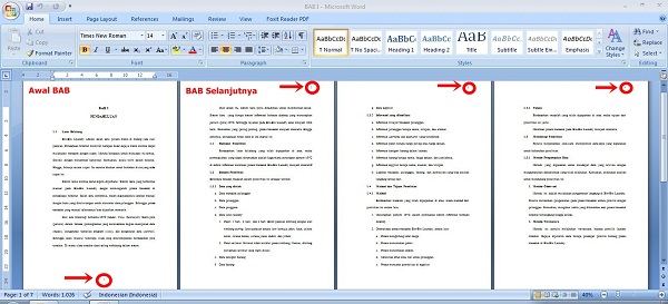 Cara Membuat Halaman Di Word Untuk Makalah Skripsi